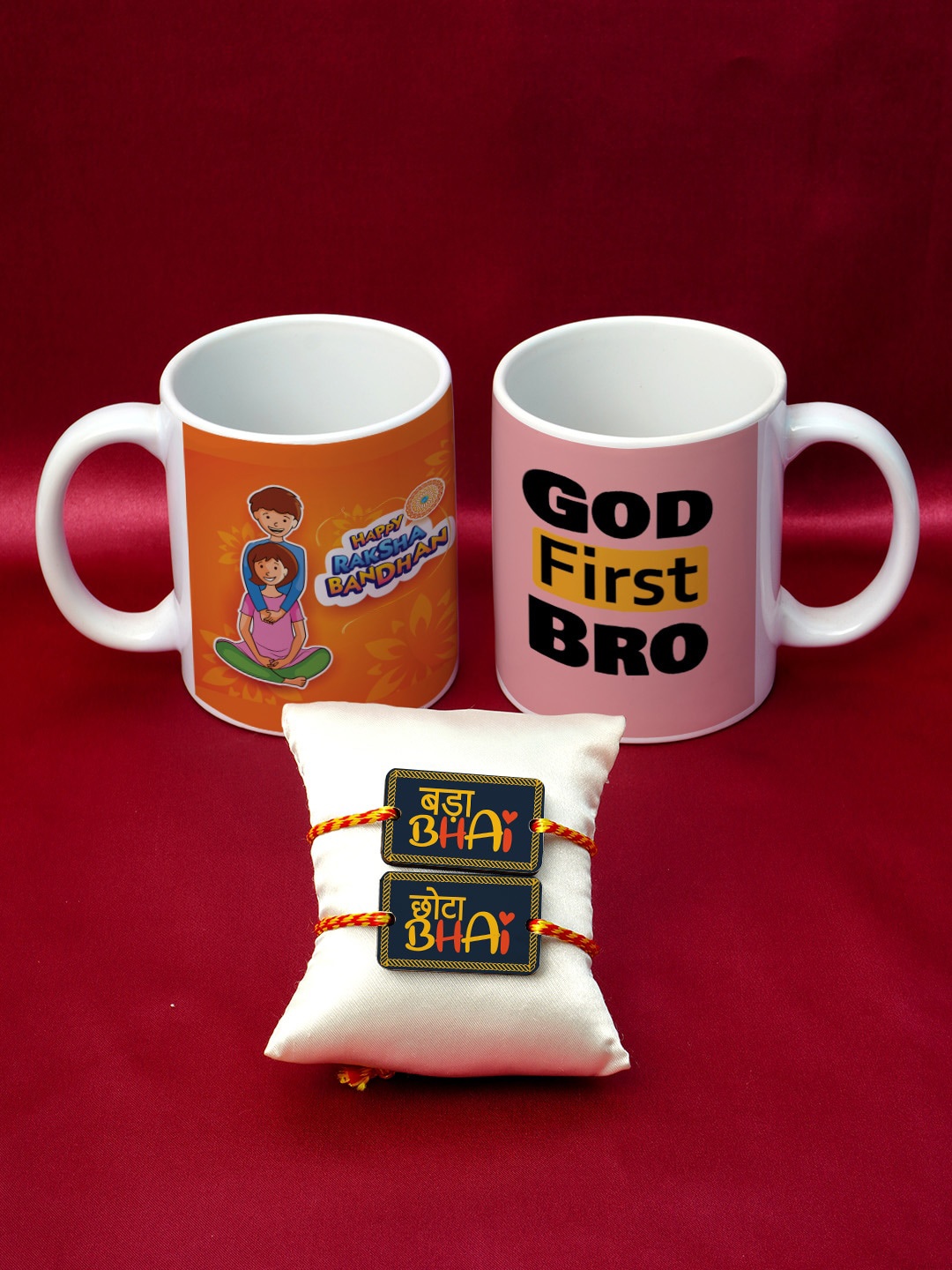 

Crazy Corner Set of 2 Rakhi & Mug Pack, Navy blue