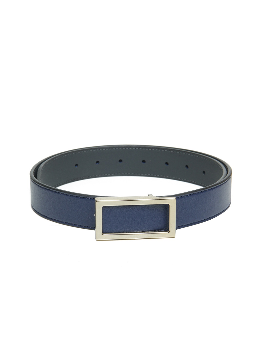 

Calvadoss Men Navy Blue PU Solid Belt