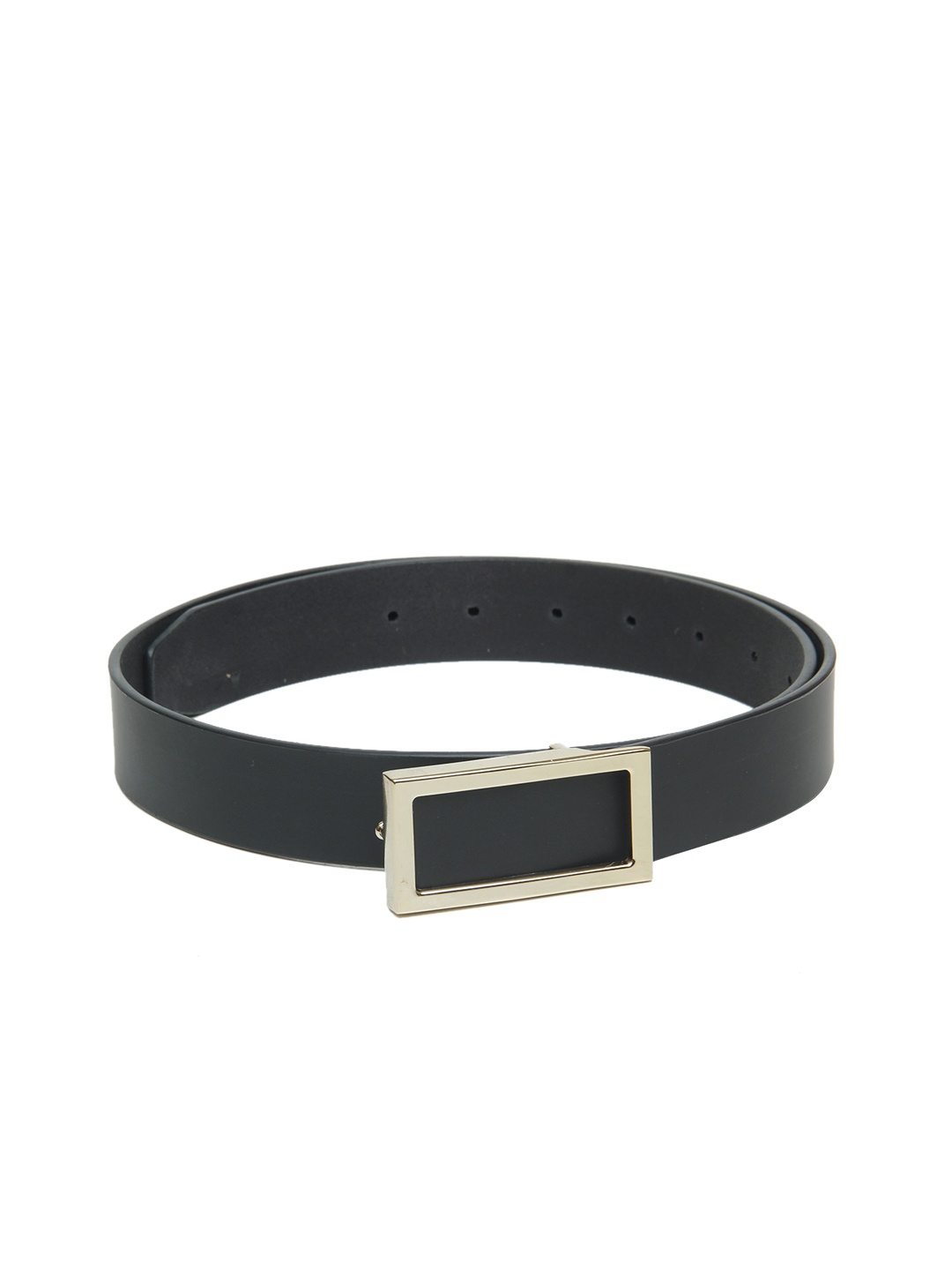 

Calvadoss Men Black & Gold Solid Belt