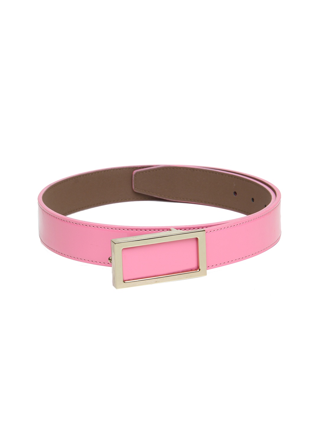 

Calvadoss Men Pink Textured PU Belt