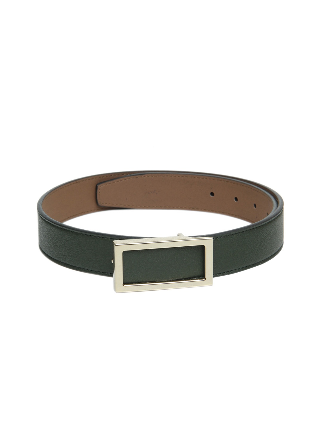 Calvadoss Women Green Textured PU Belt