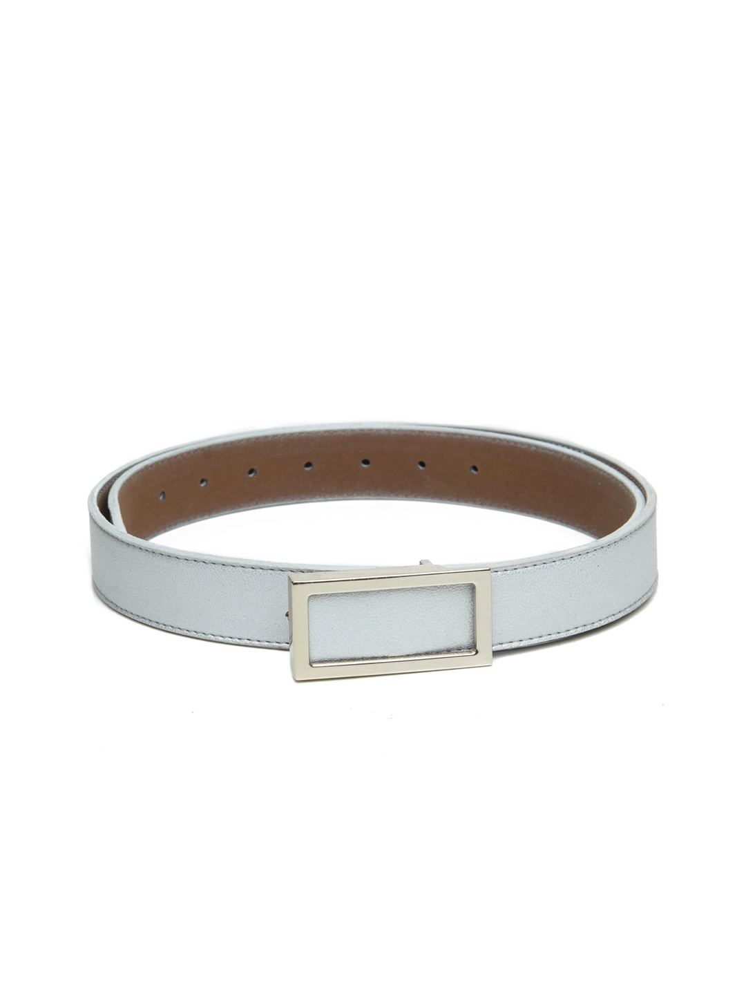 

Calvadoss Women Off White Semi Casual Belt Textured PU Belt