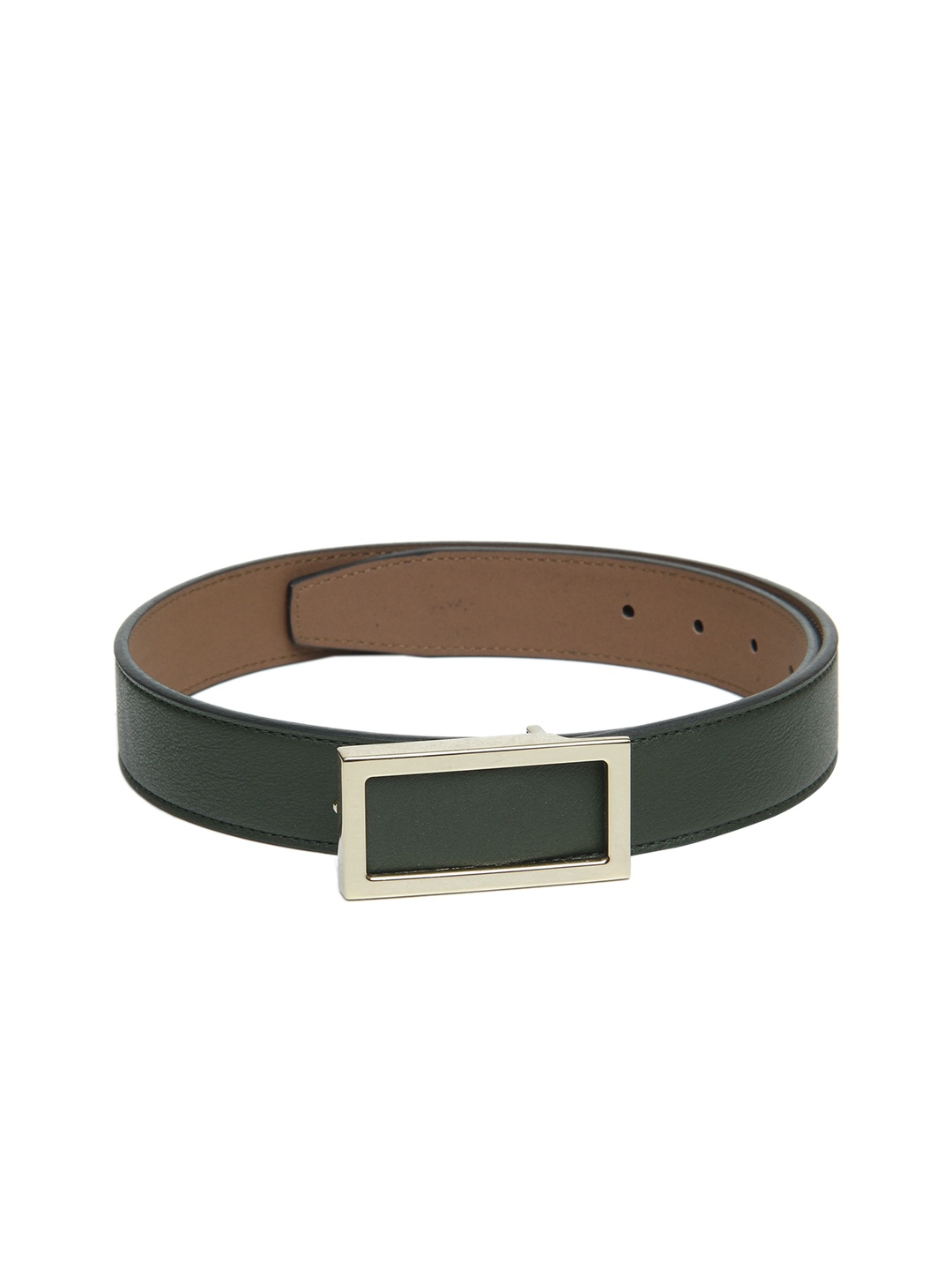 

Calvadoss Boys Green Textured Push & Pin PU Belt
