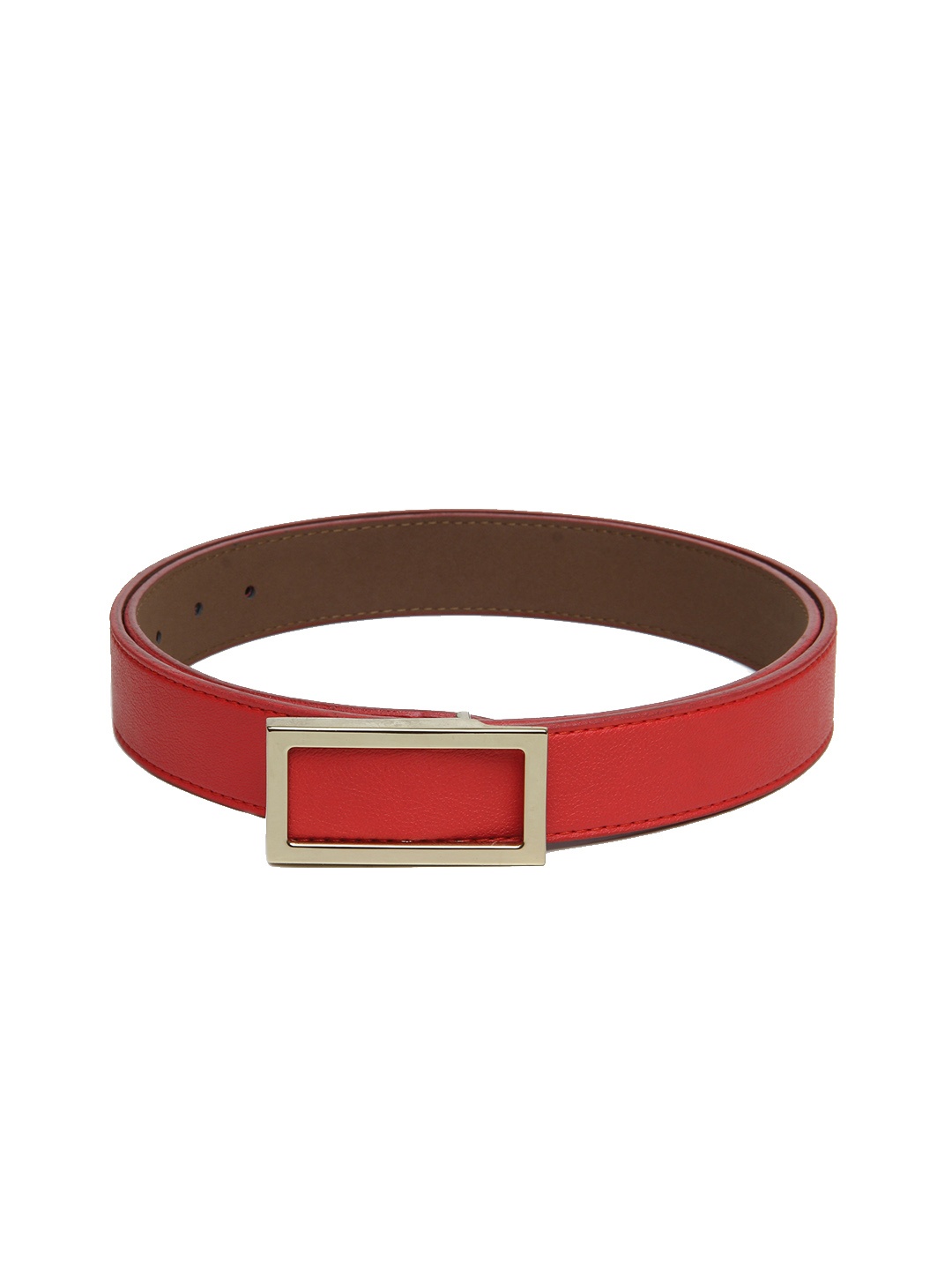 

Calvadoss Girls Red PU Push Pin Belt