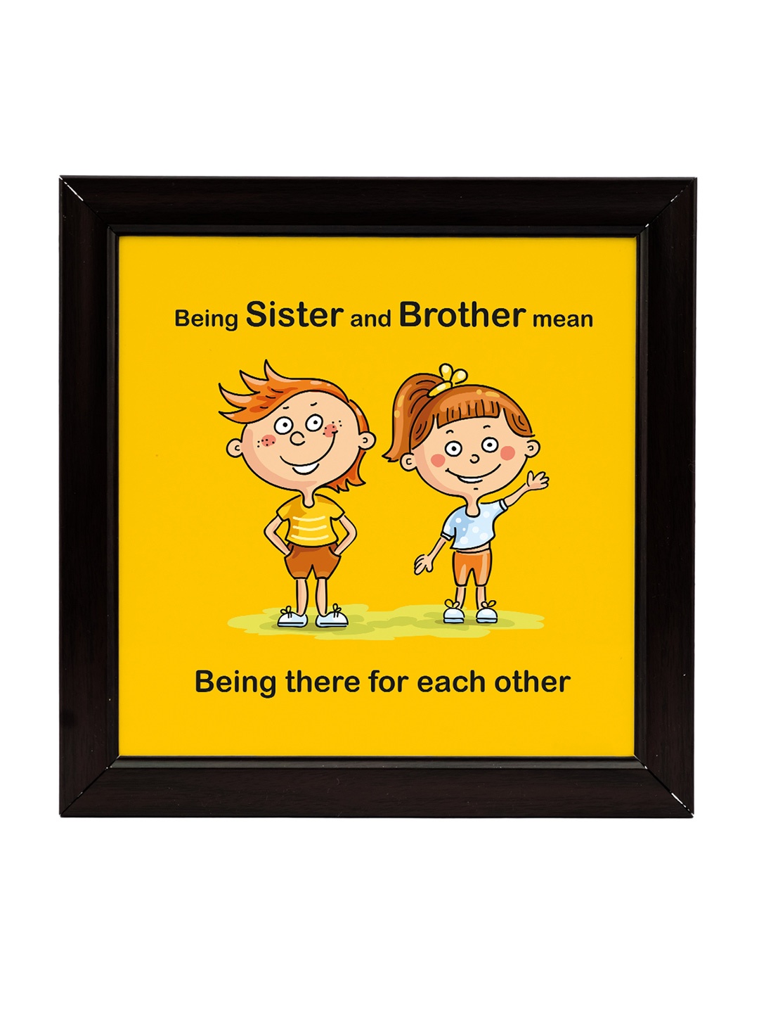 

Crazy Corner Rakhi & Photo Frame Combo With Roli Chawal, Red