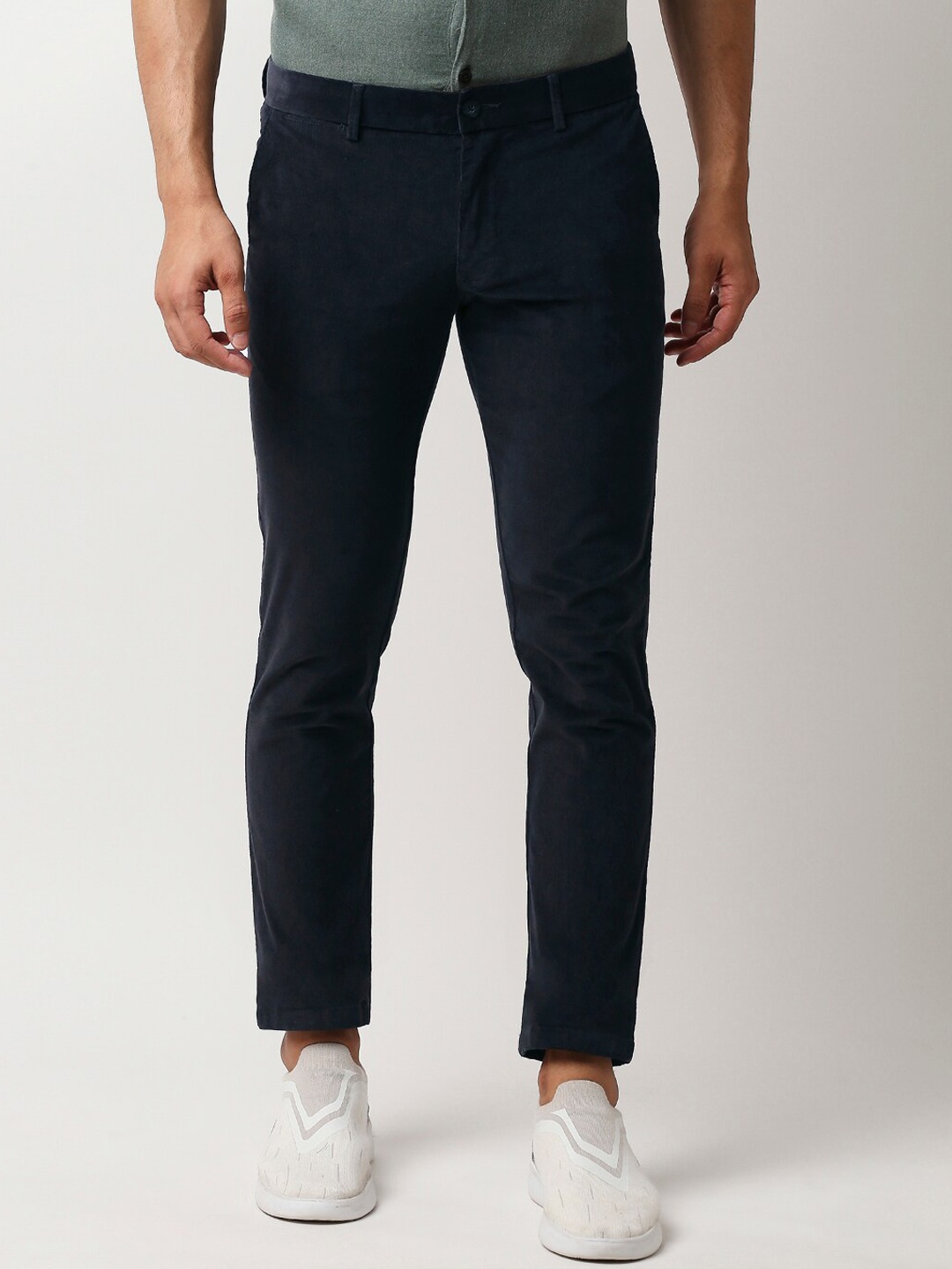 

Basics Men Black Tapered Fit Trousers