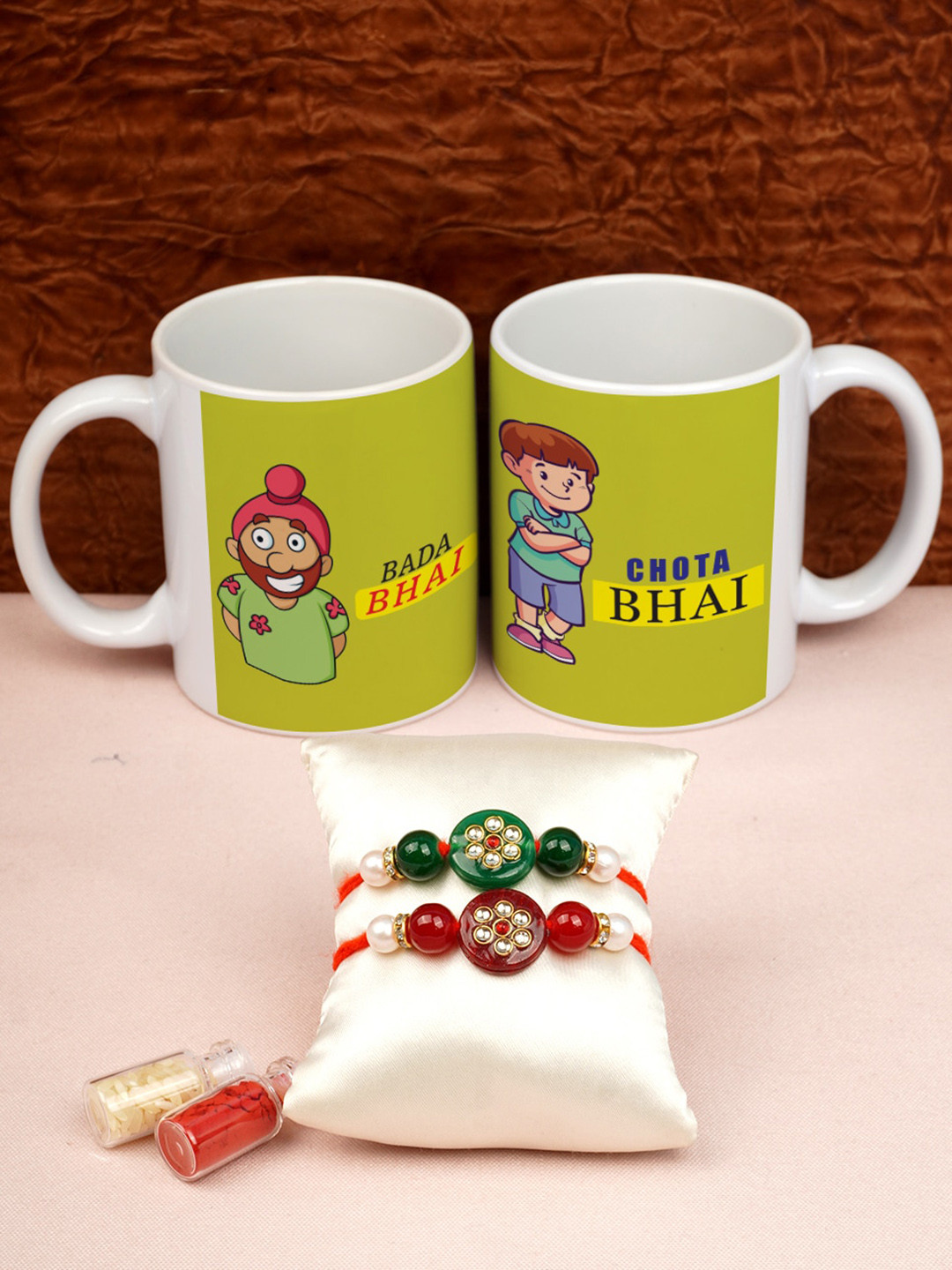 

Crazy Corner Set of 2 Rakhi Gift Set, Multi