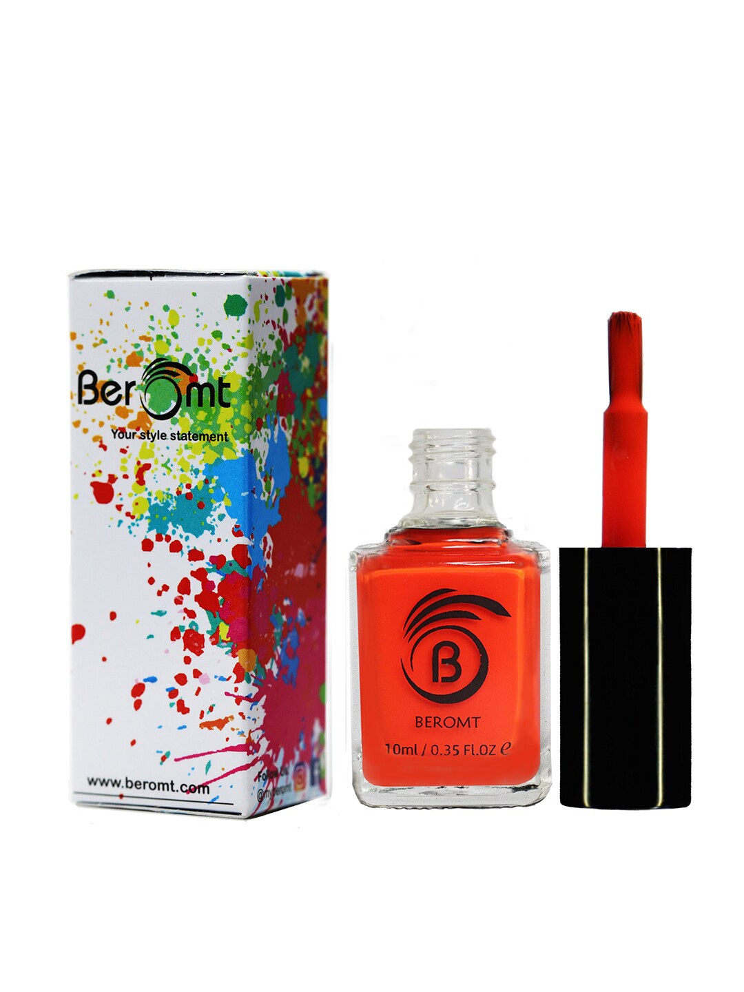 

BEROMT Neon Vegan Nail Polish 10 ml - 8006, Orange