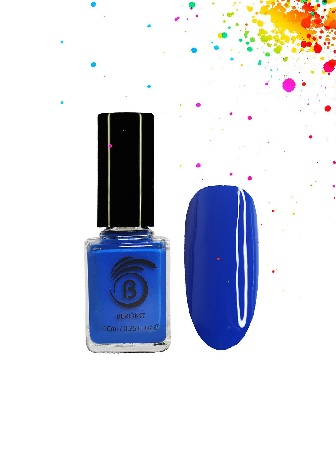 

BEROMT Long-Wear Gel Finish High Gloss Fast Dry Neon Nail Polish 10ml - Blue Lagoon 8007