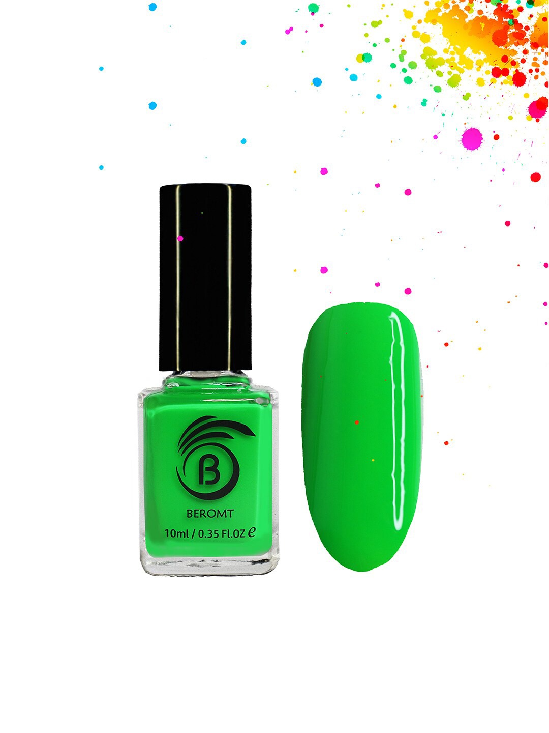 

BEROMT Long-Wear Gel Finish High Gloss Fast Dry Neon Nail Polish 10 ml - Green Dragon 8005