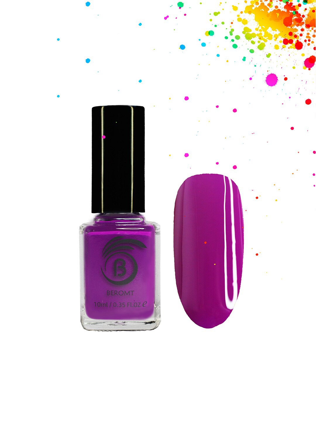

BEROMT Neon Vegan Nail Polish 10 ml - 8003, Purple