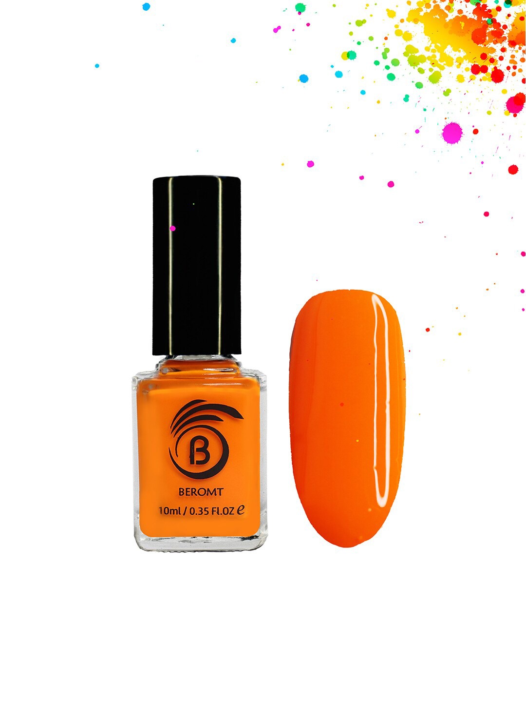 

BEROMT Neon Vegan Nail Polish 10 ml - 8009, Orange