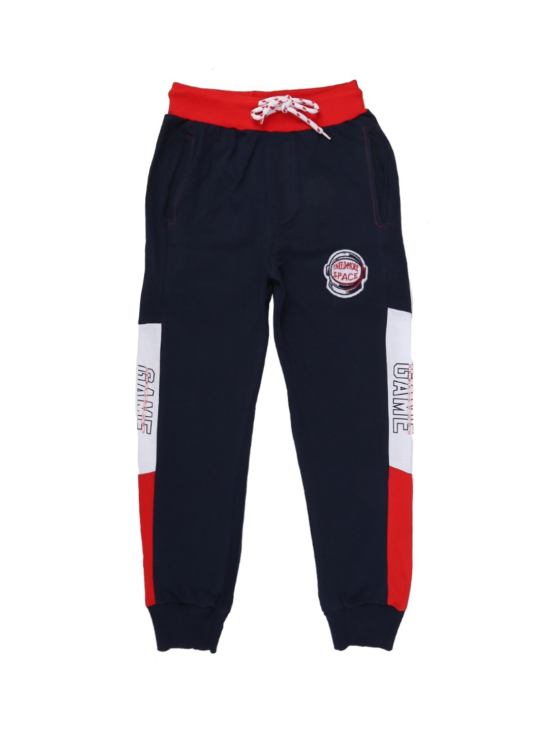 

V-Mart Boys Navy Blue Printed Cotton Single Jersey Pyjama