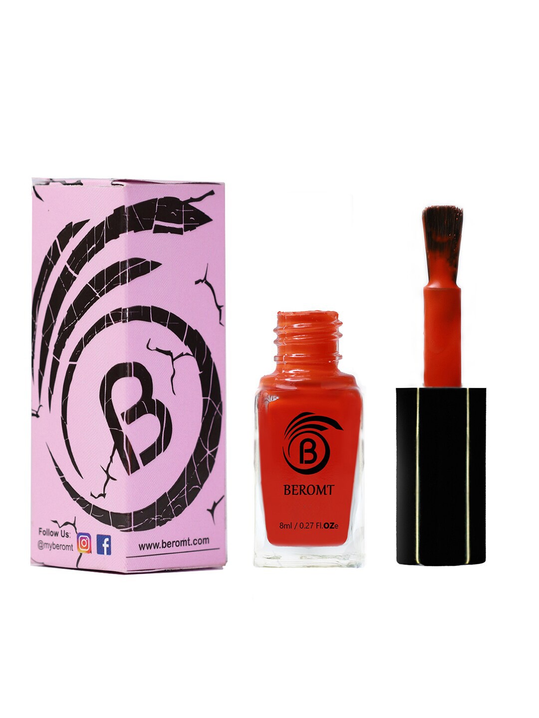 

BEROMT Crackle Nail Polish - 8 ml - 9004, Red