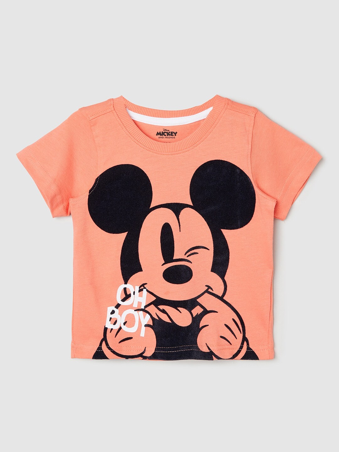 

max Boys Rust Printed Applique T-shirt