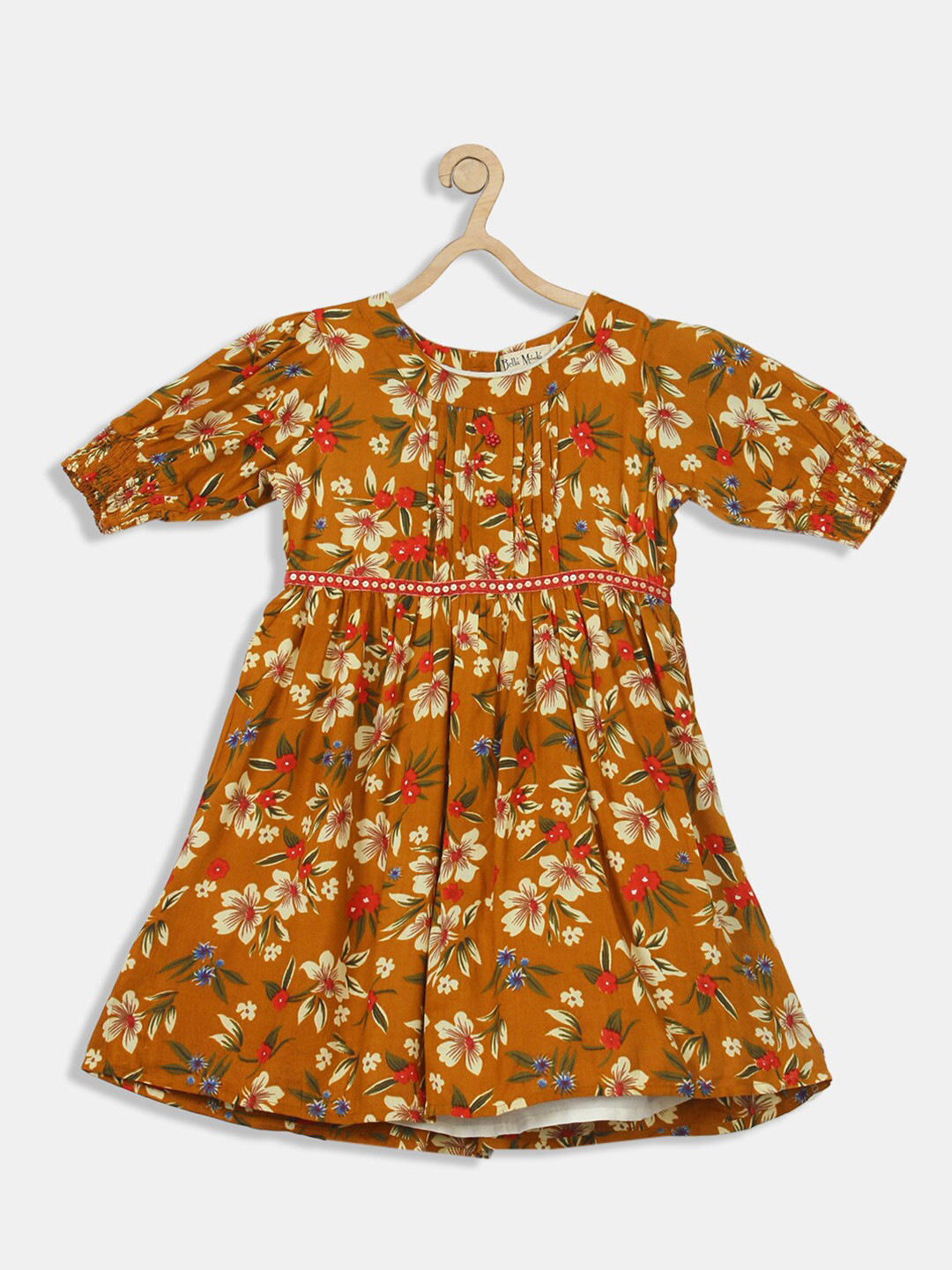 

Bella Moda Brown Floral Dress