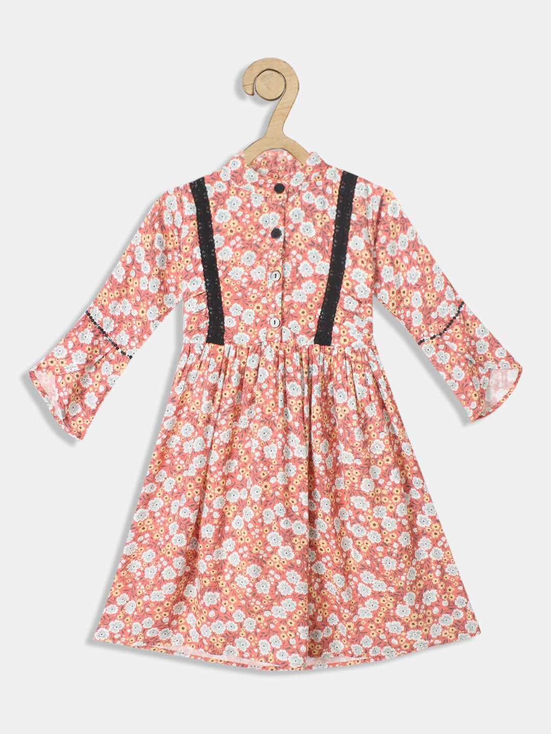 

Bella Moda Multicoloured Floral Dress, Peach