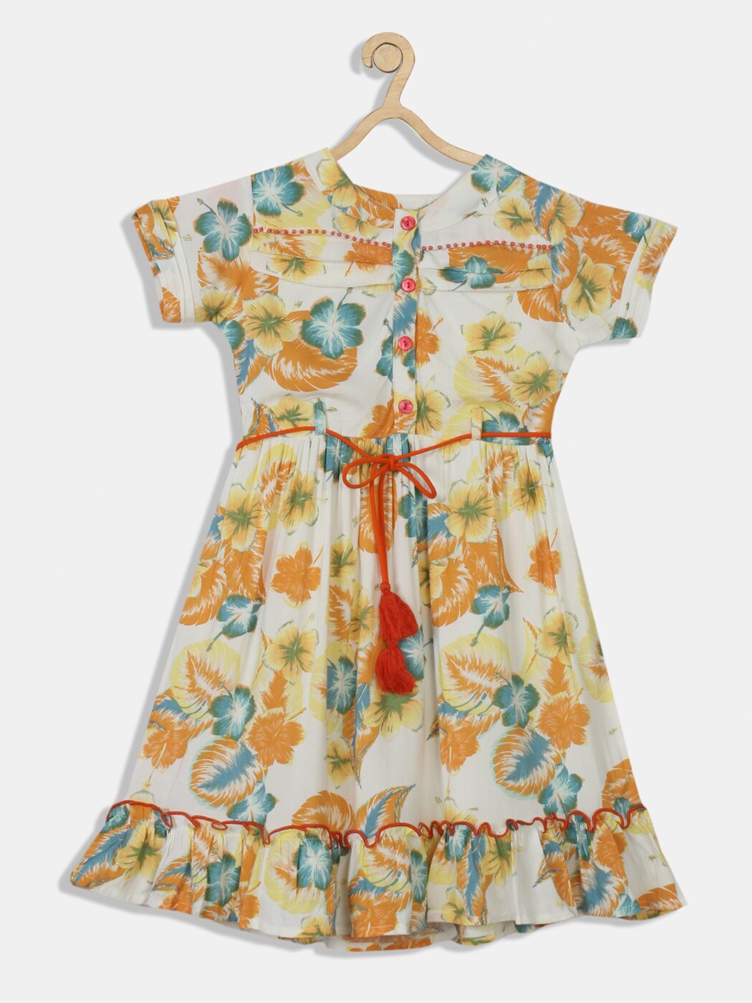 

Bella Moda White Floral Dress