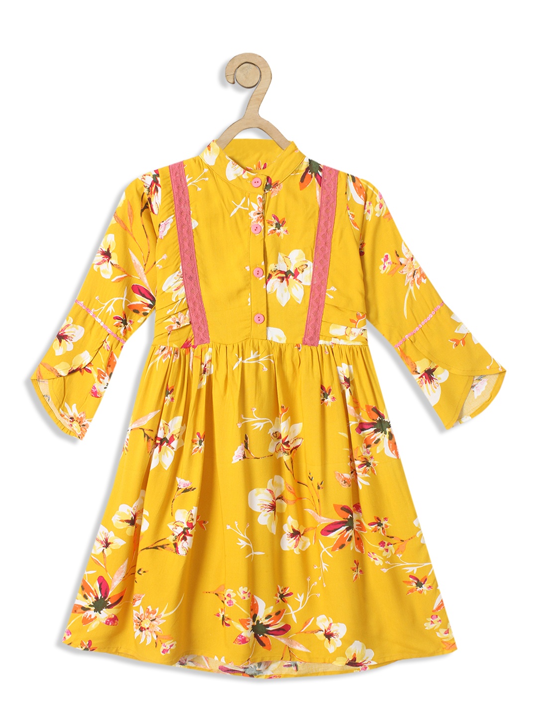 

Bella Moda Girls Yellow Floral Dress
