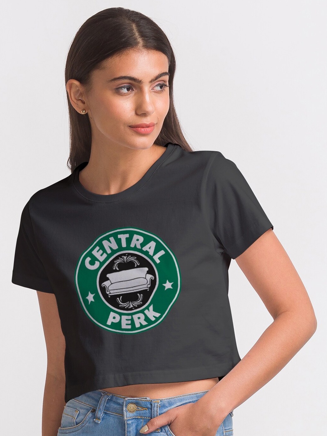 

FashionRack Women Black Typography Printed Antimicrobial T-shirt