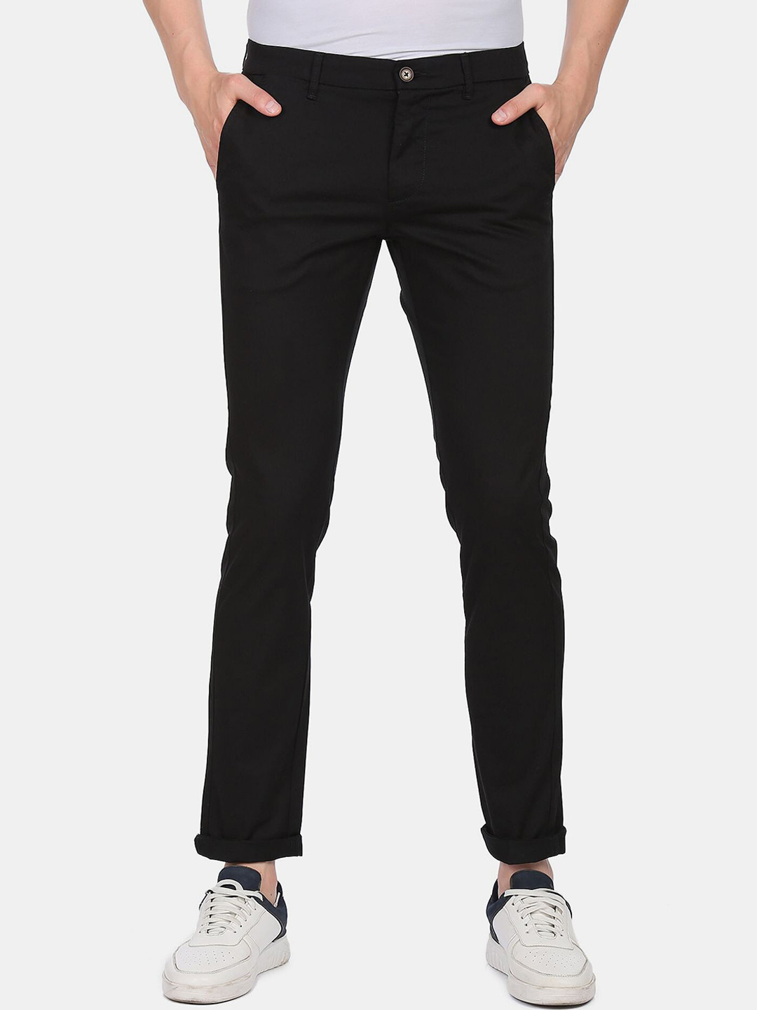 

U S Polo Assn Men Black Slim Fit Trousers