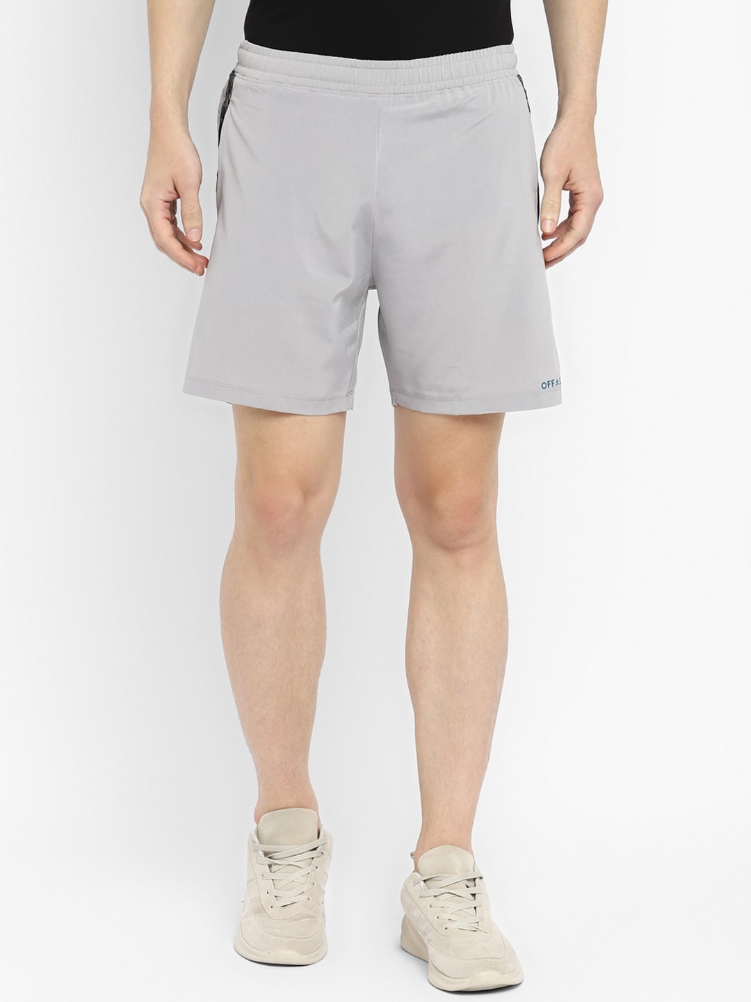 

OFF LIMITS Men Grey Training or Gym Sports Shorts