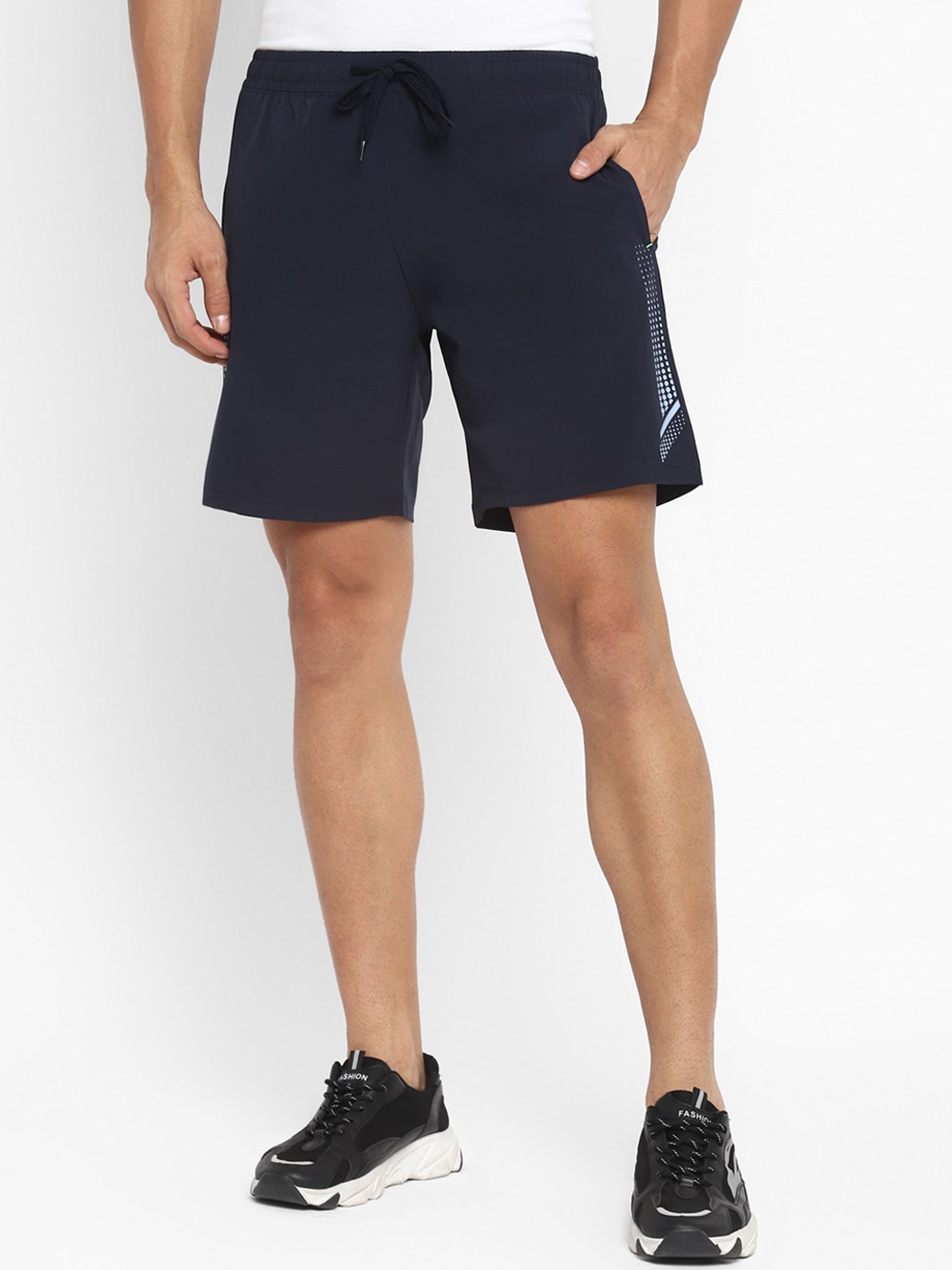 

OFF LIMITS Men Navy Blue Training or Gym Sports Shorts