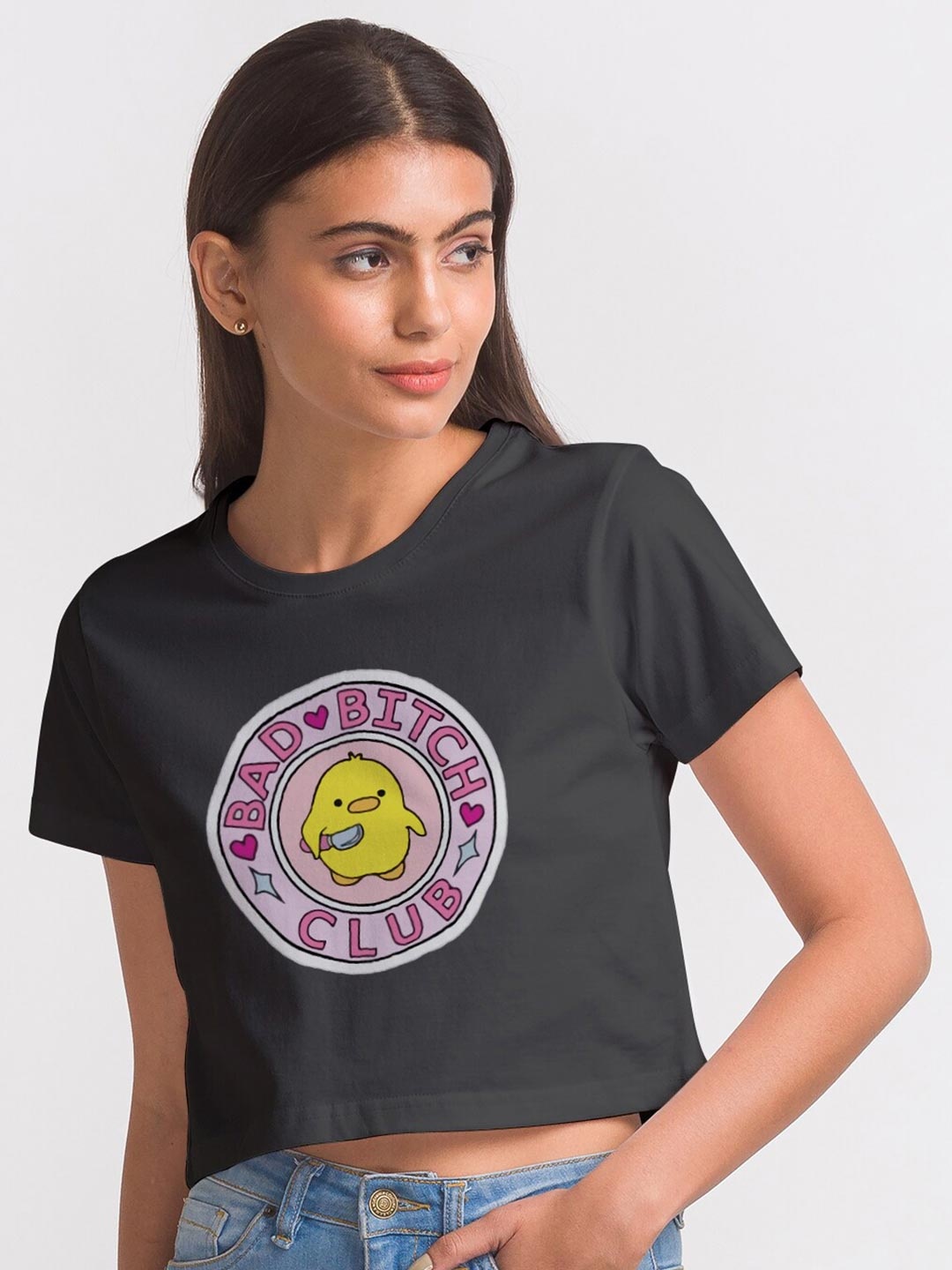 

FashionRack Women Black Typography Printed Antimicrobial T-shirt