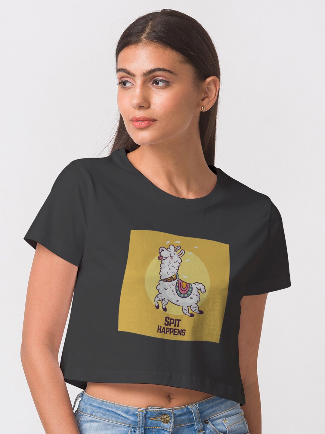 

FashionRack Women Black Printed Antimicrobial T-shirt