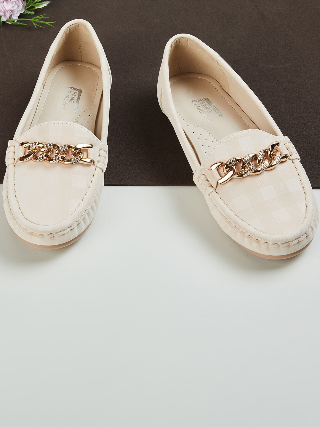 

Fame Forever by Lifestyle Girls Peach-Coloured Loafers
