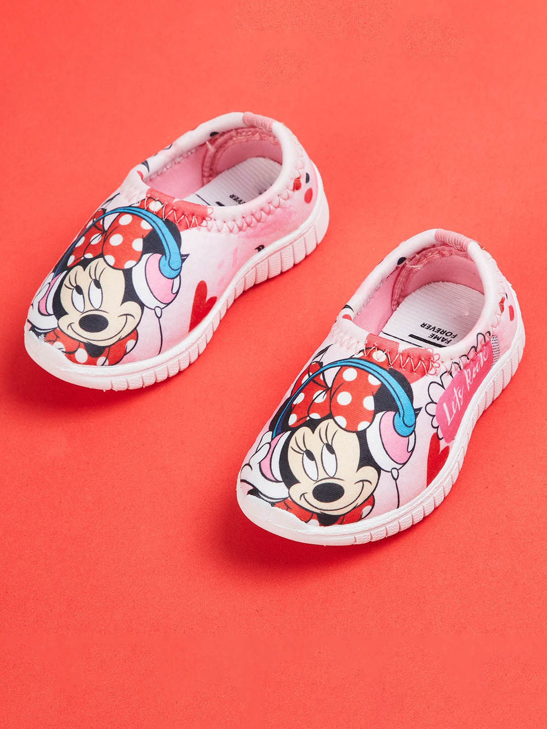 

Fame Forever by Lifestyle Girls Pink Printed Sneakers