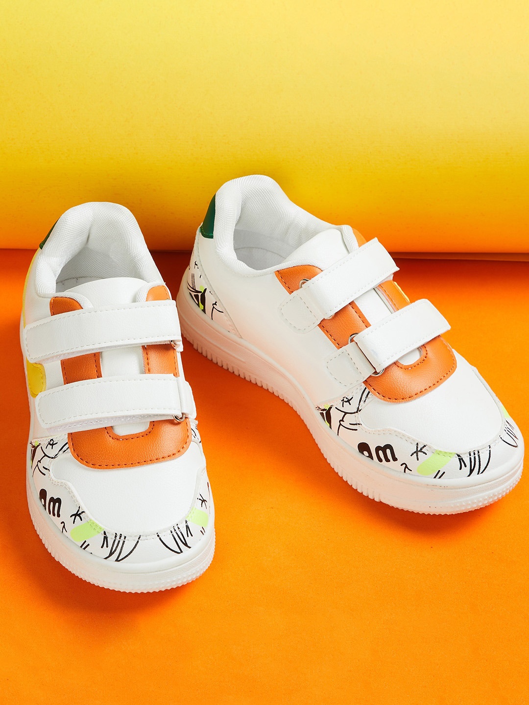 

Fame Forever by Lifestyle Boys White Printed Sneakers