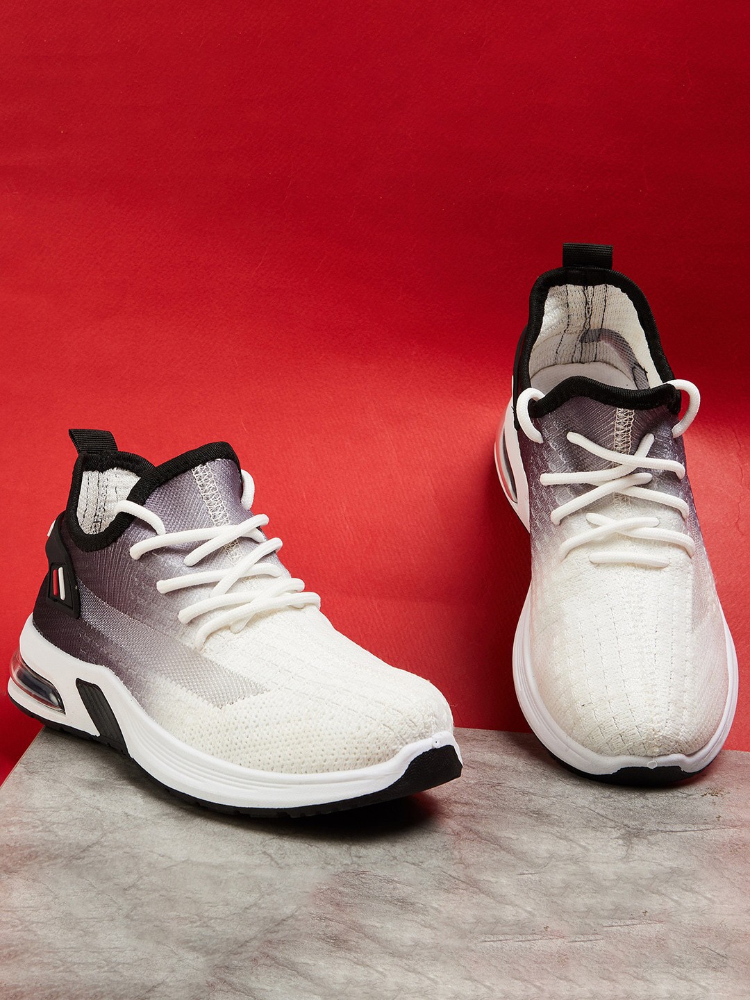 

Fame Forever by Lifestyle Boys White Colourblocked PU Sneakers