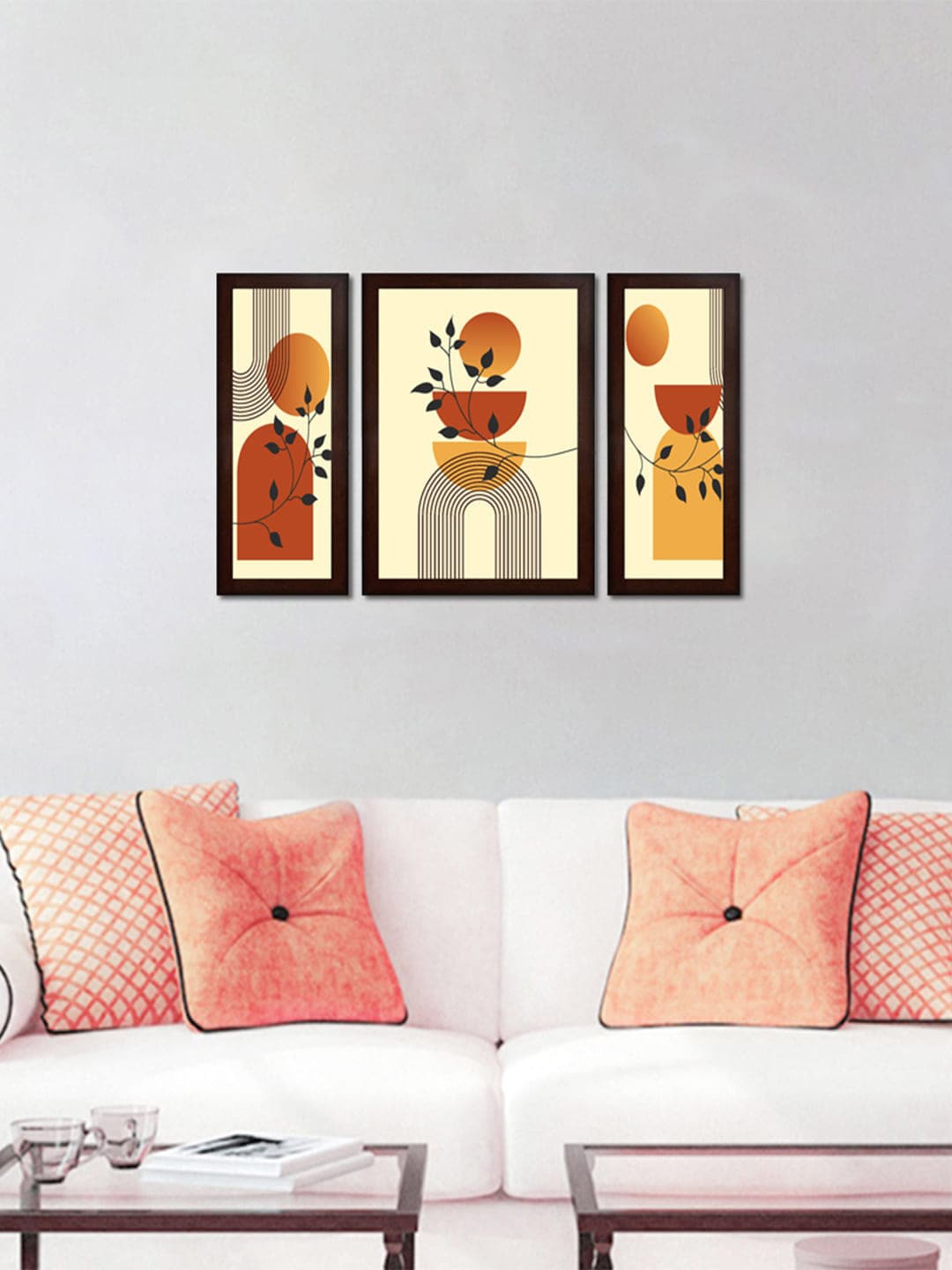 

WENS Set Of 3 Wall Art, Beige