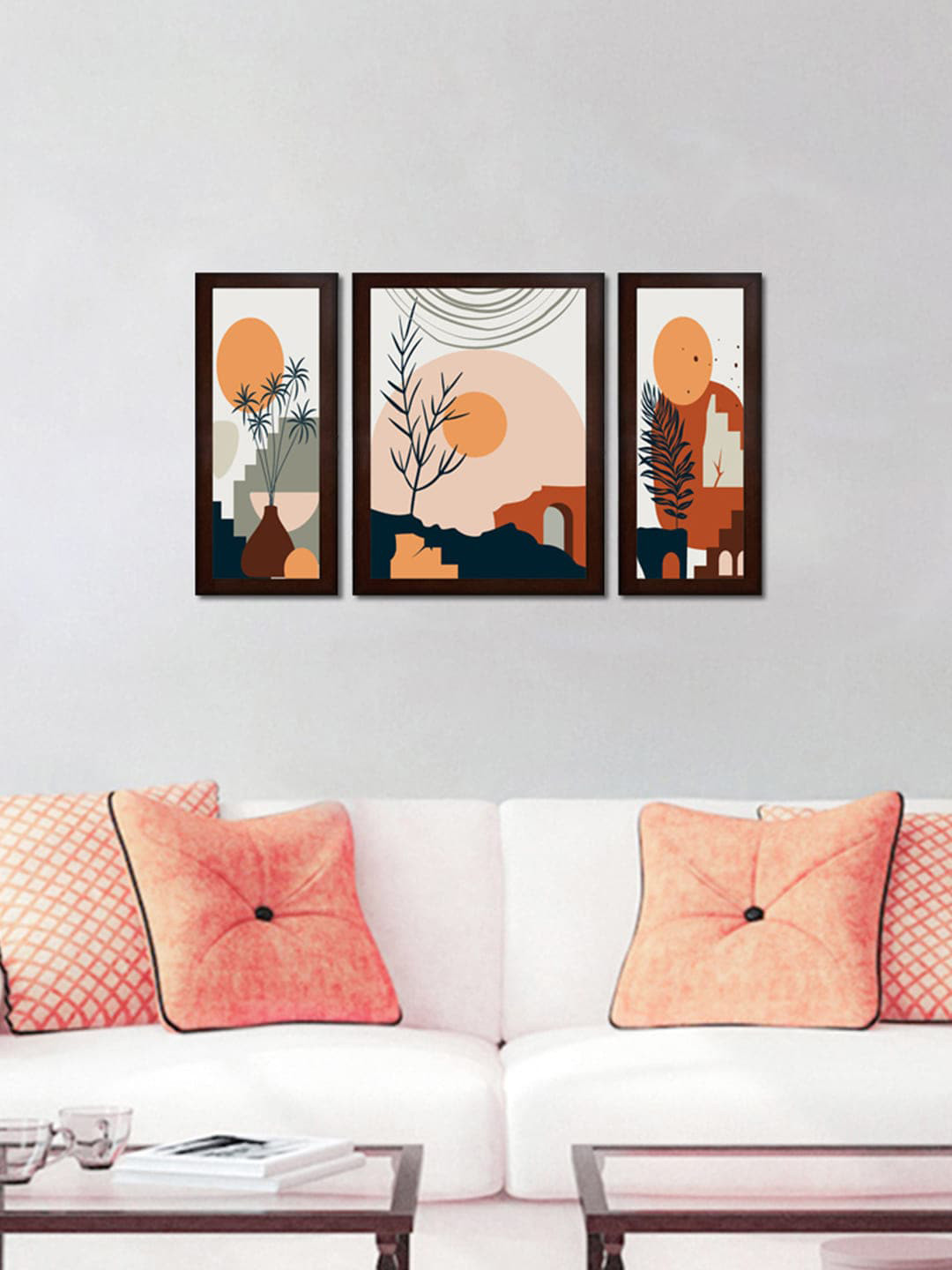 

WENS Set Of 3 Wall Art, White