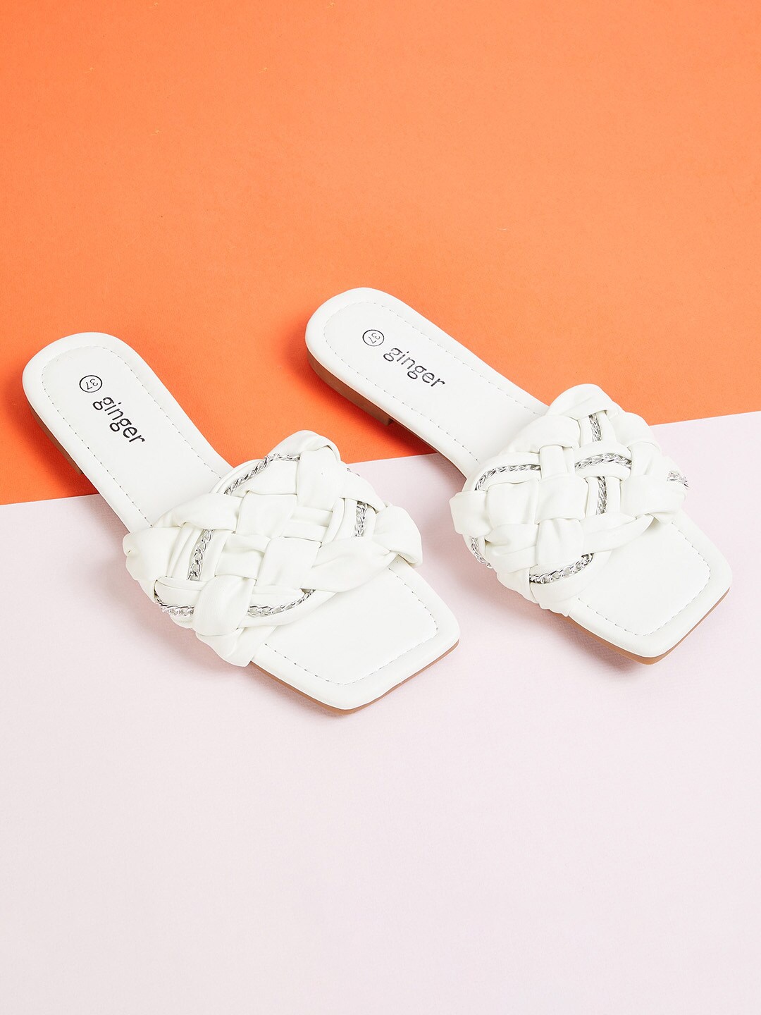 

Ginger by Lifestyle Women White Flats