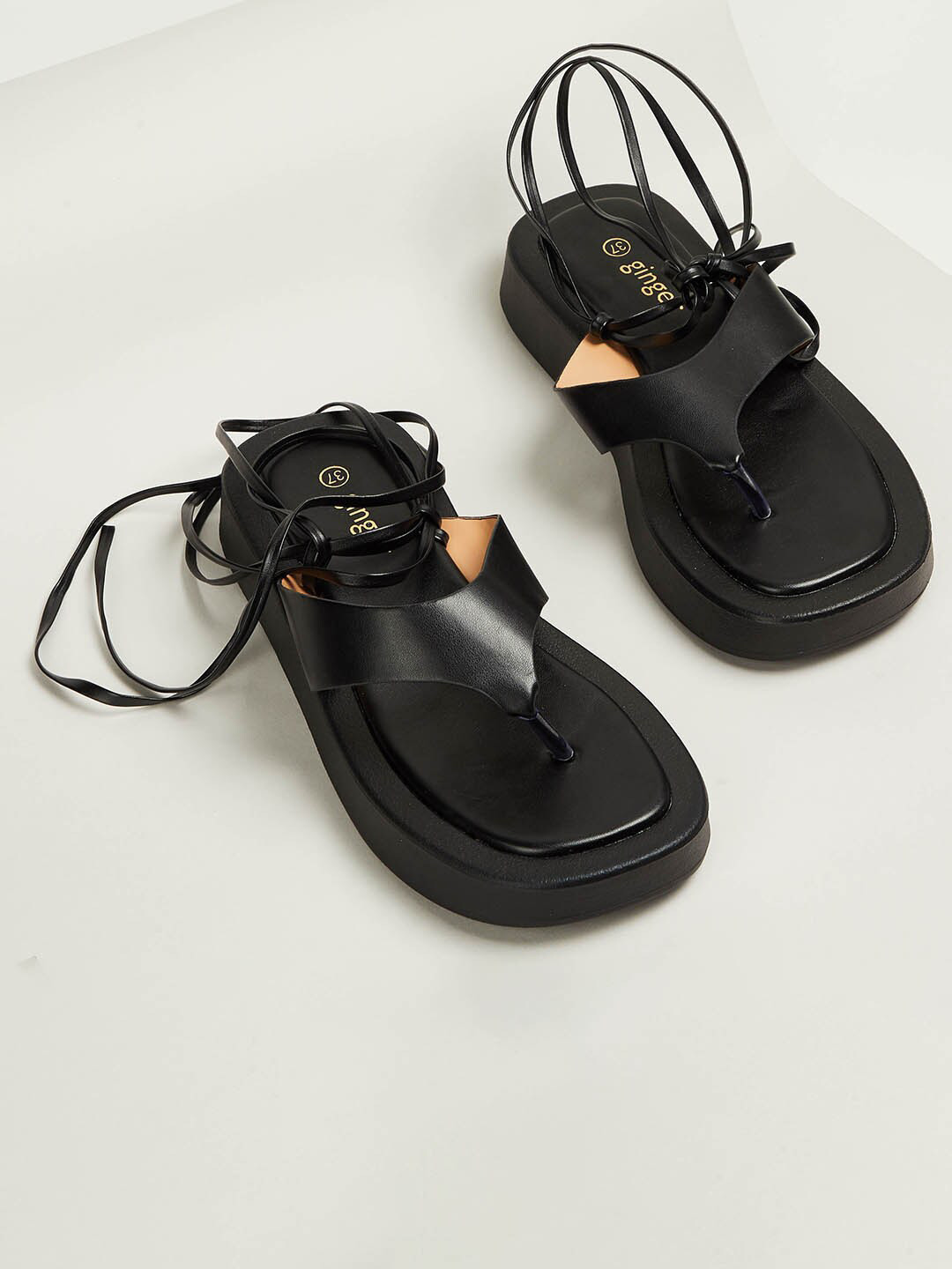 

Ginger by Lifestyle Women Black Flats