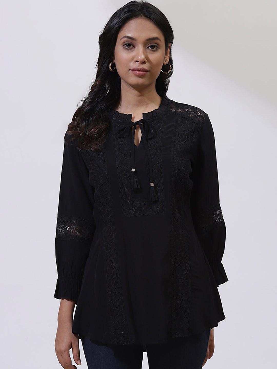 

Lakshita Black Pure Cotton Kurti