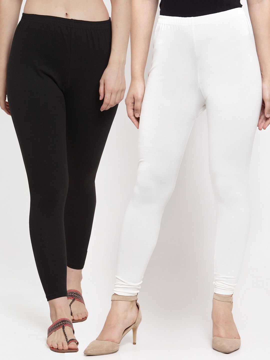 

GRACIT Women Black & White Leggings