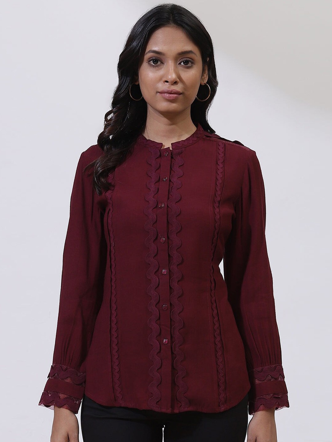 

Lakshita Women Maroon Comfort Casual Shirt