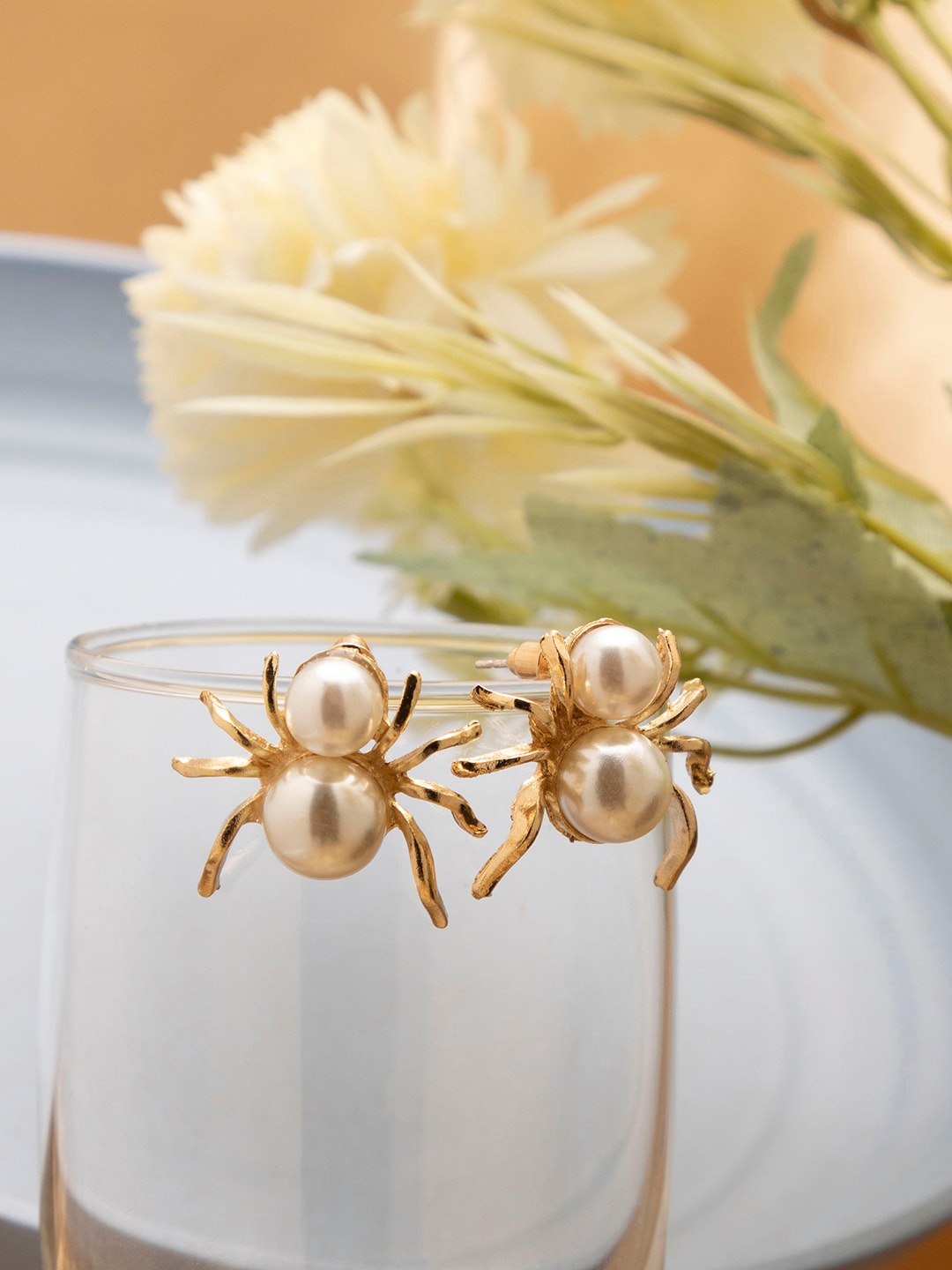 

SOHI Gold-Toned Contemporary Earrings