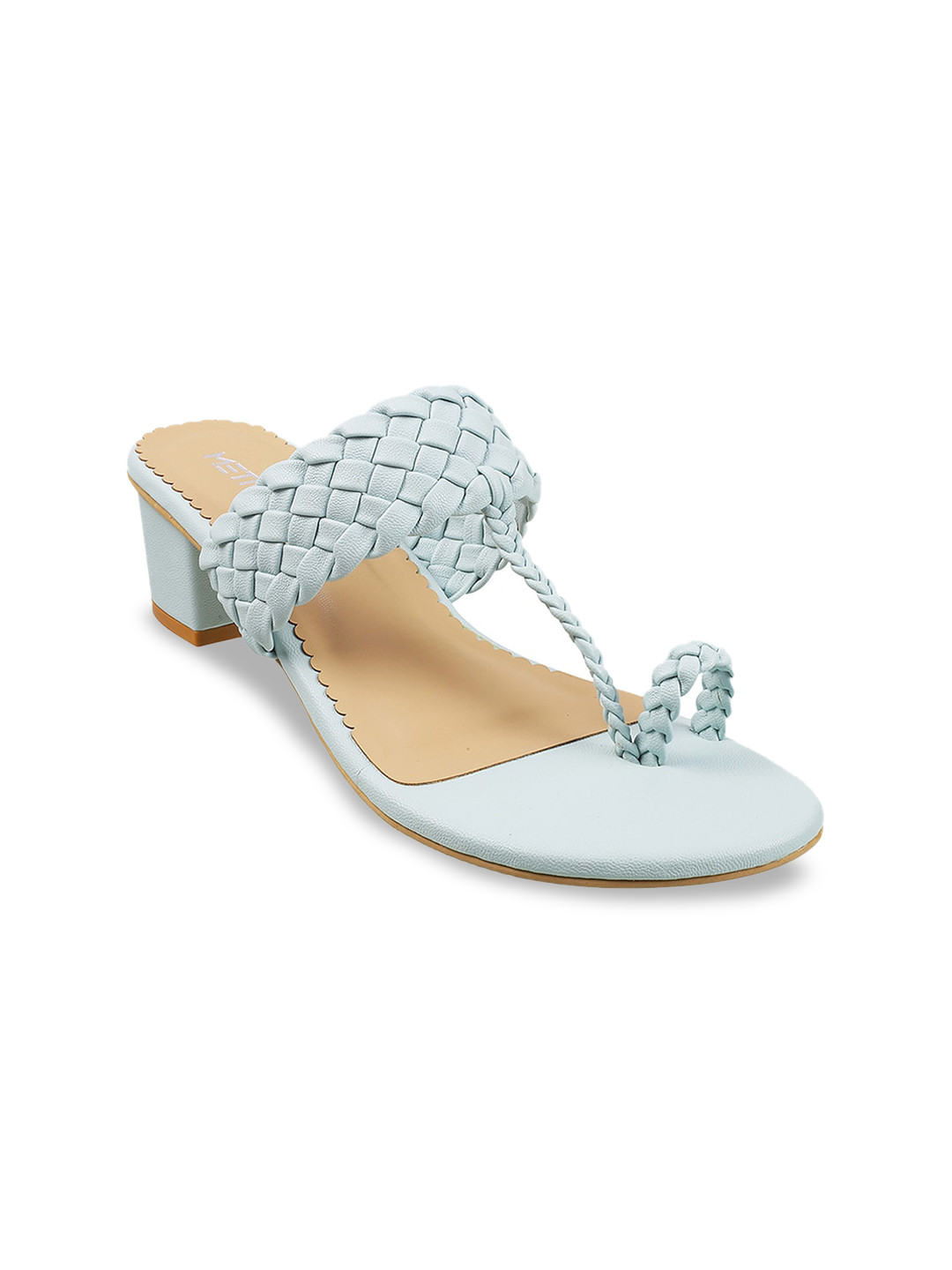 

Metro Women Blue Solid Block Heels