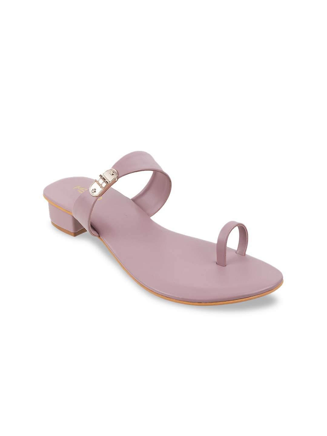 

Metro Purple Embellished Block Sandals