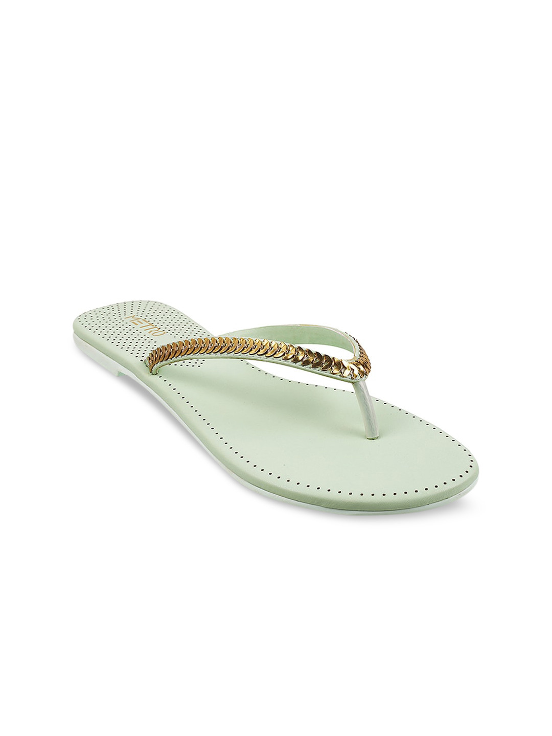 

Metro Women Green Colourblocked Flats