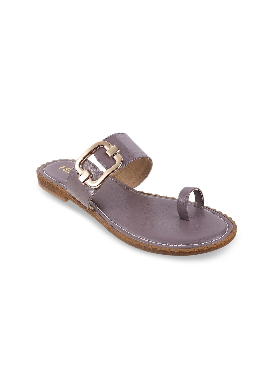 

Metro Women Grey Buckles Flats