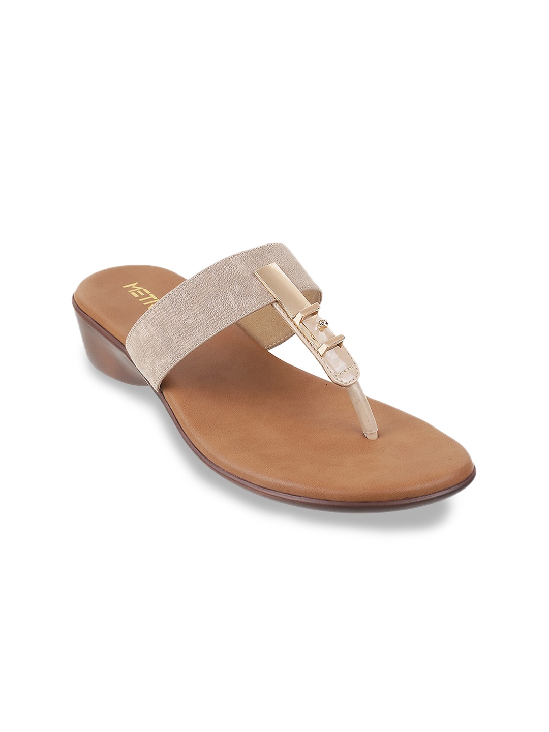 

Metro Women Beige Embellished Flats