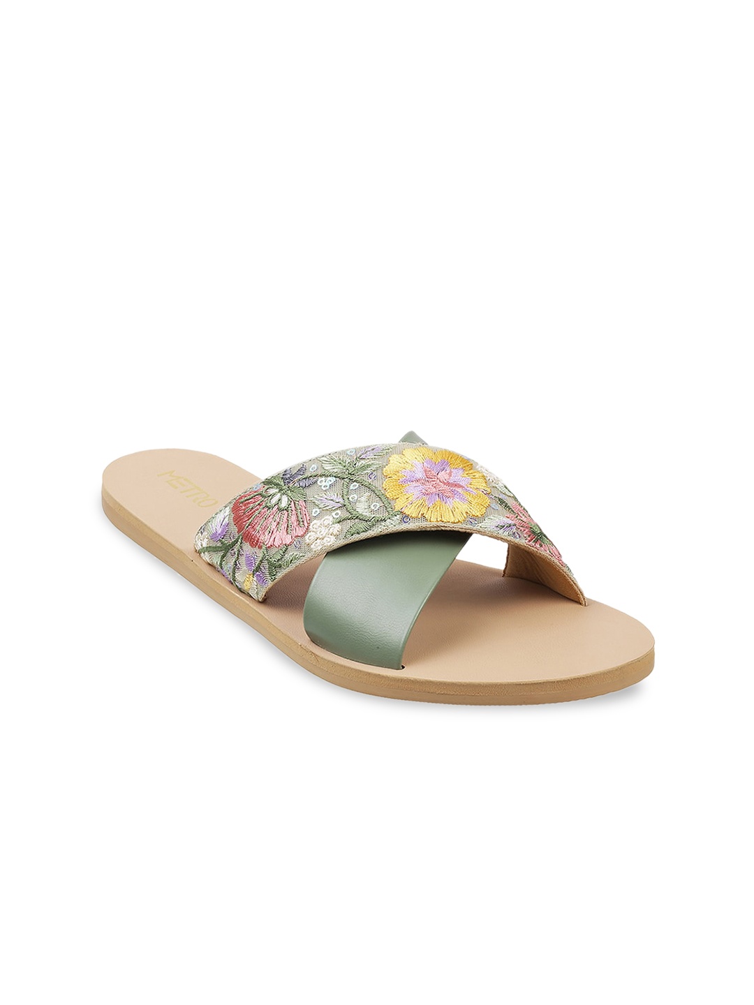 

Metro Women Green Flats