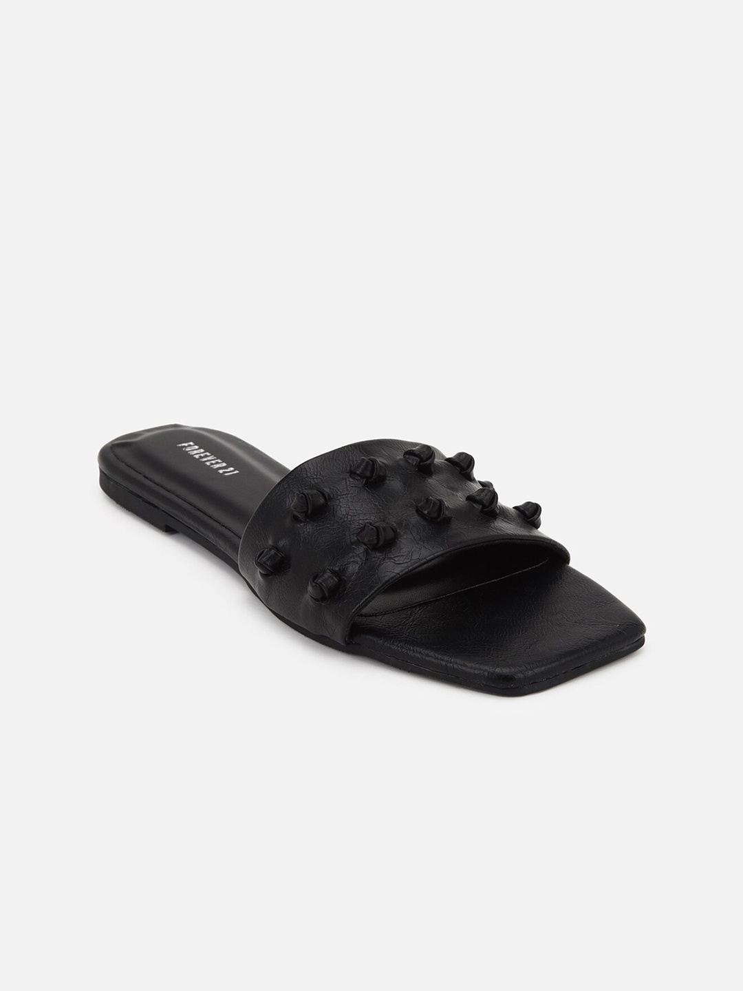 FOREVER 21 Women Black open toe Flats
