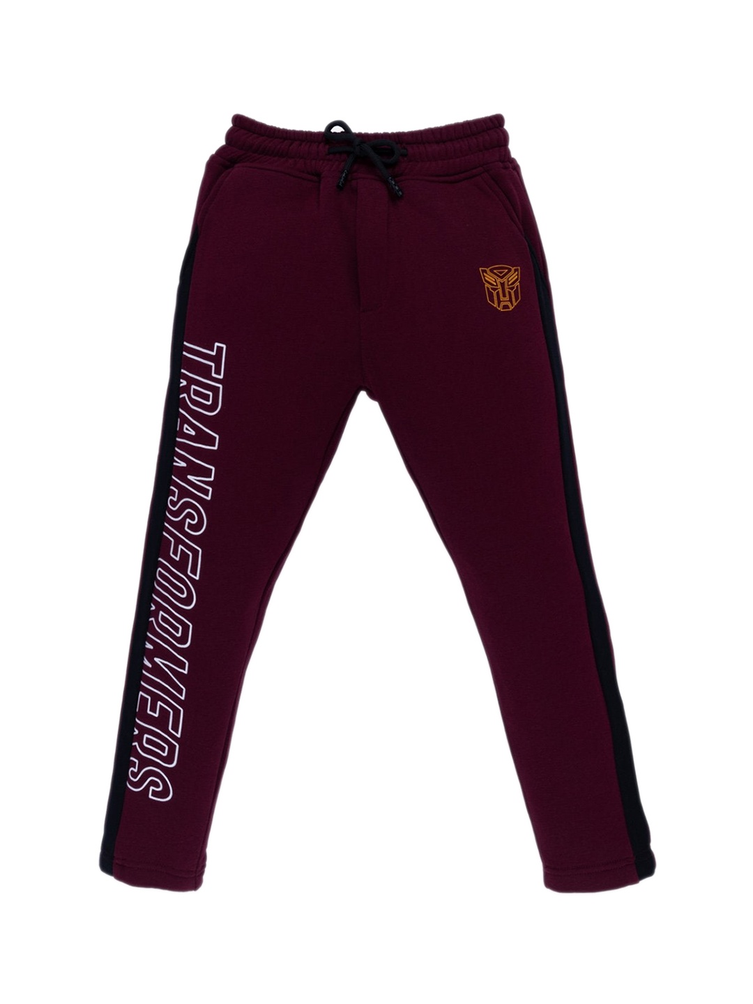 

Status Quo Boys Maroon Solid Cotton Track Pants