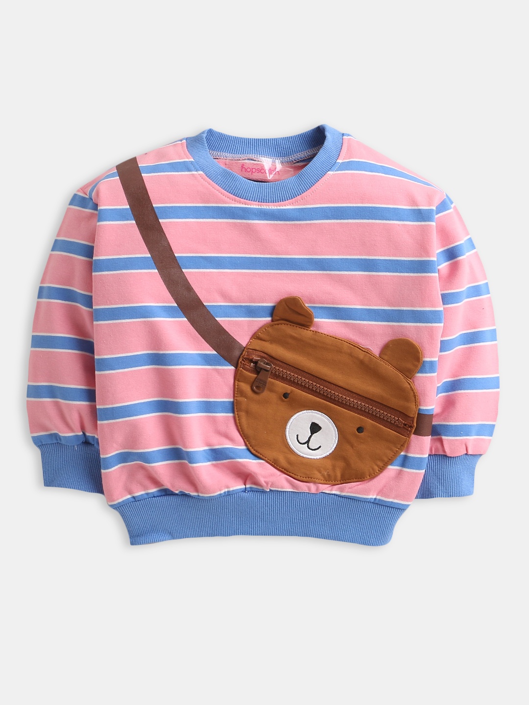 

Hopscotch Boys Pink Printed Sweatshirt